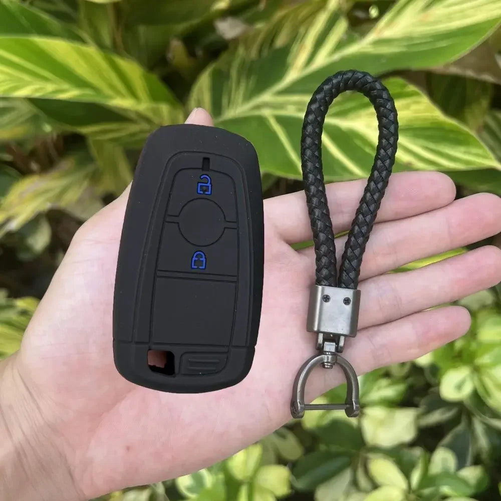 Silicone Car Key Cover Case for Ford Raptor  Ecosport Ranger F150 F250 F350 Button Remote Key