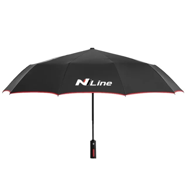 Car Automatic Folding Windproof Sunshade Umbrella For Hyundai N Line N Performance Grand Santafe Tucson Solaris Auto Accessories
