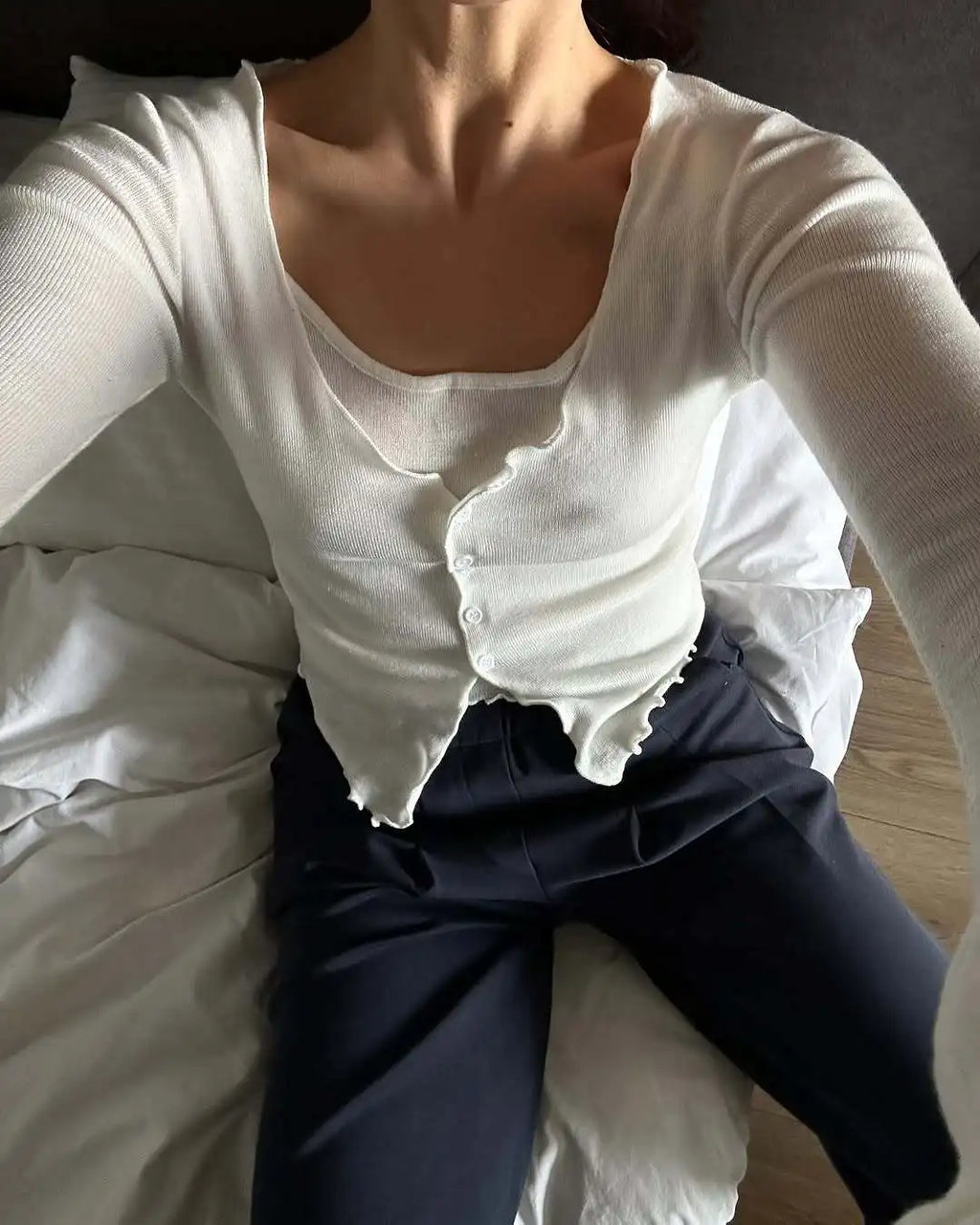 TARUXY Fashion Splice Knitted T shirt Cardigan Women's Slim Long Sleeve Single Breasted Sweater Top Female Casual Solid Outwear