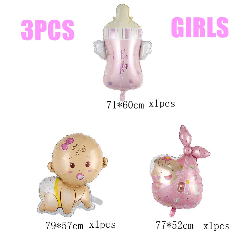 Baby Shower Boy or Girl Balloons Gender Reveal Party Decorations  Baby Boy Shower Decor