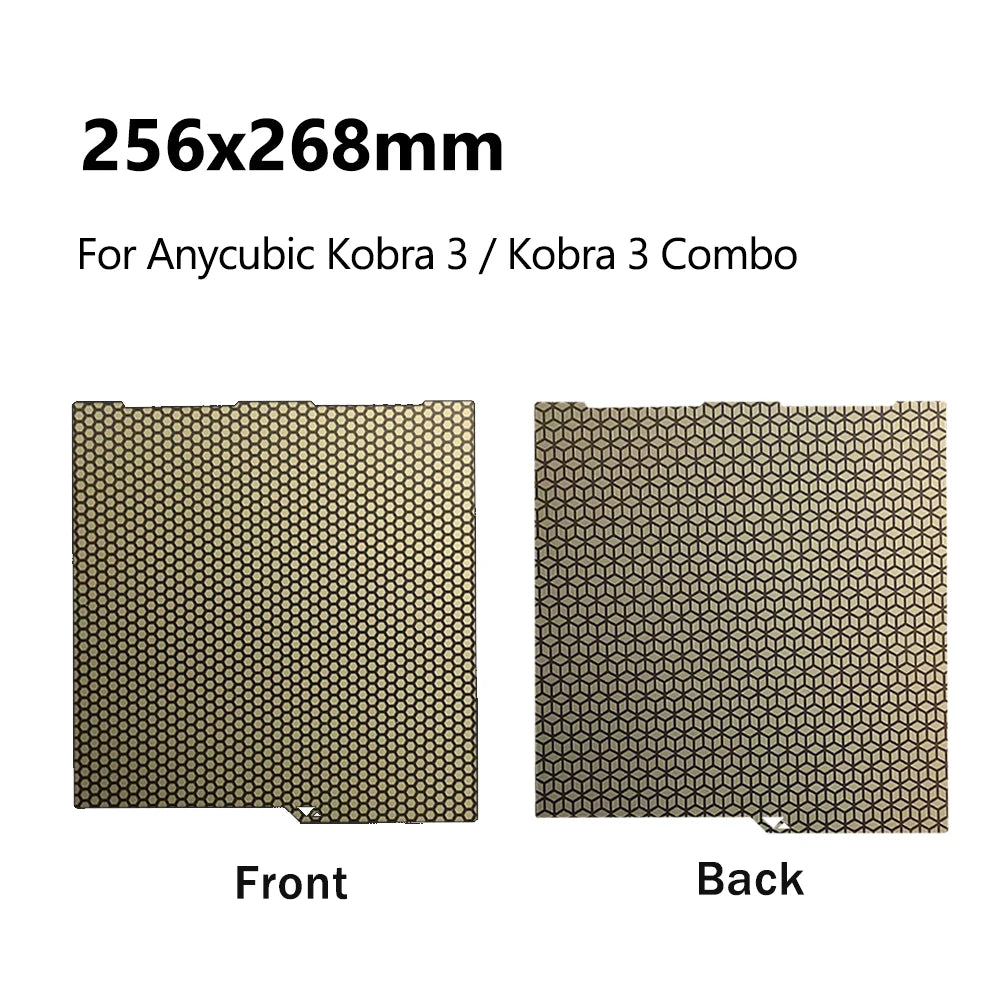 P2S Honeycomb PEI kobra s1 Build Plate For Bambulab Build Plate Anycubic Kobra 3 AD5M AD5X Creality K1 K1C MK4S Heatbed