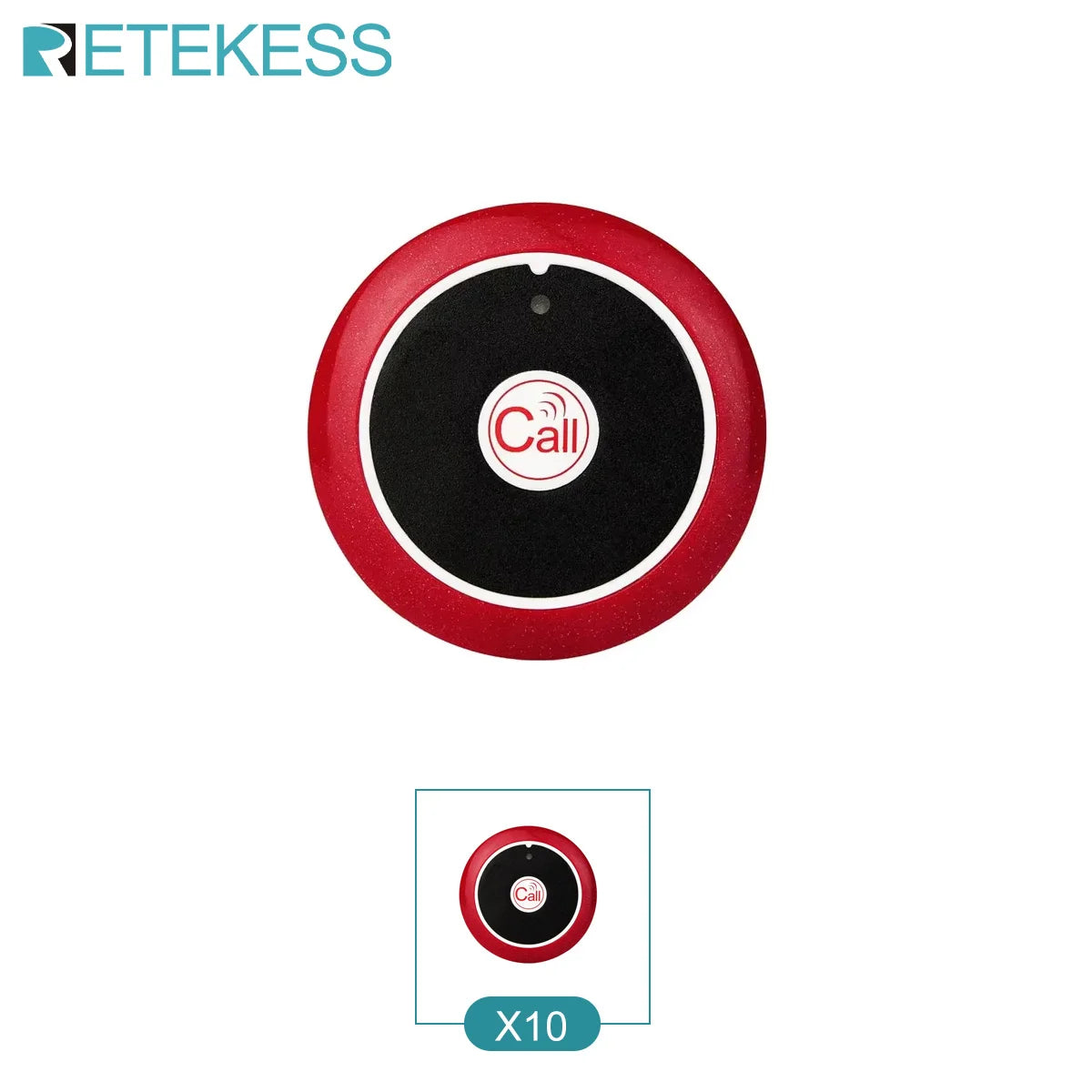RETEKESS T117 10Pcs Call Button Restaurant Pager Wireless Waiter Transmitter 433MHz For Hookah Bar Cafe Customer Service