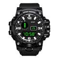 YIKAZE Men's Watch LED Digital Men Sport Watches Fitness Electronic Watch Multifunction Military Sports Watches Clock Kids Gifts