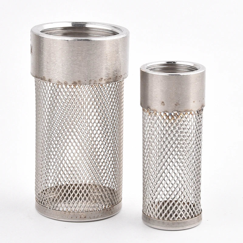 304 Stainless Steel Mesh Filter Aquarium Fish Tank Filter Garden Irrigation Impurity Filter Water Cleaning Mesh Metal Filter
