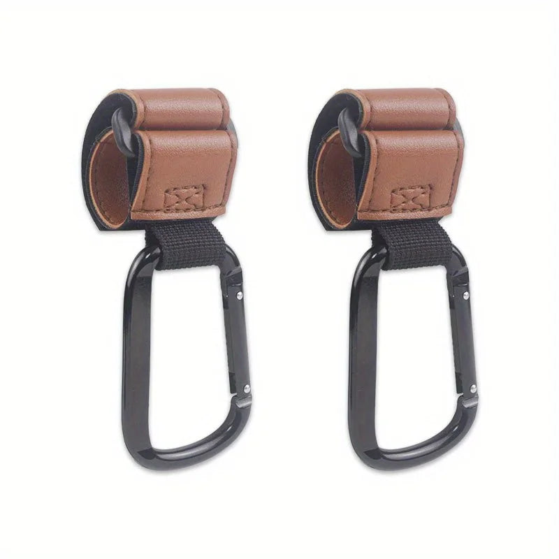 Universal Stroller Hooks Clip - Heavy Duty Hanging Accessory for Diaper Bags, Compatible with Prams/Shopping Carts/Car Seats