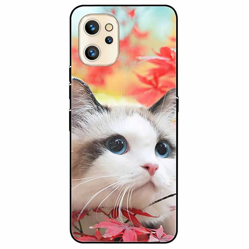 For Umidigi A13 Pro/ A13S / A13 Case Silicone Soft Shockproof Cat TPU Black Cases For Umidigi A13 Pro A13 Cases Umidigi13S Funda