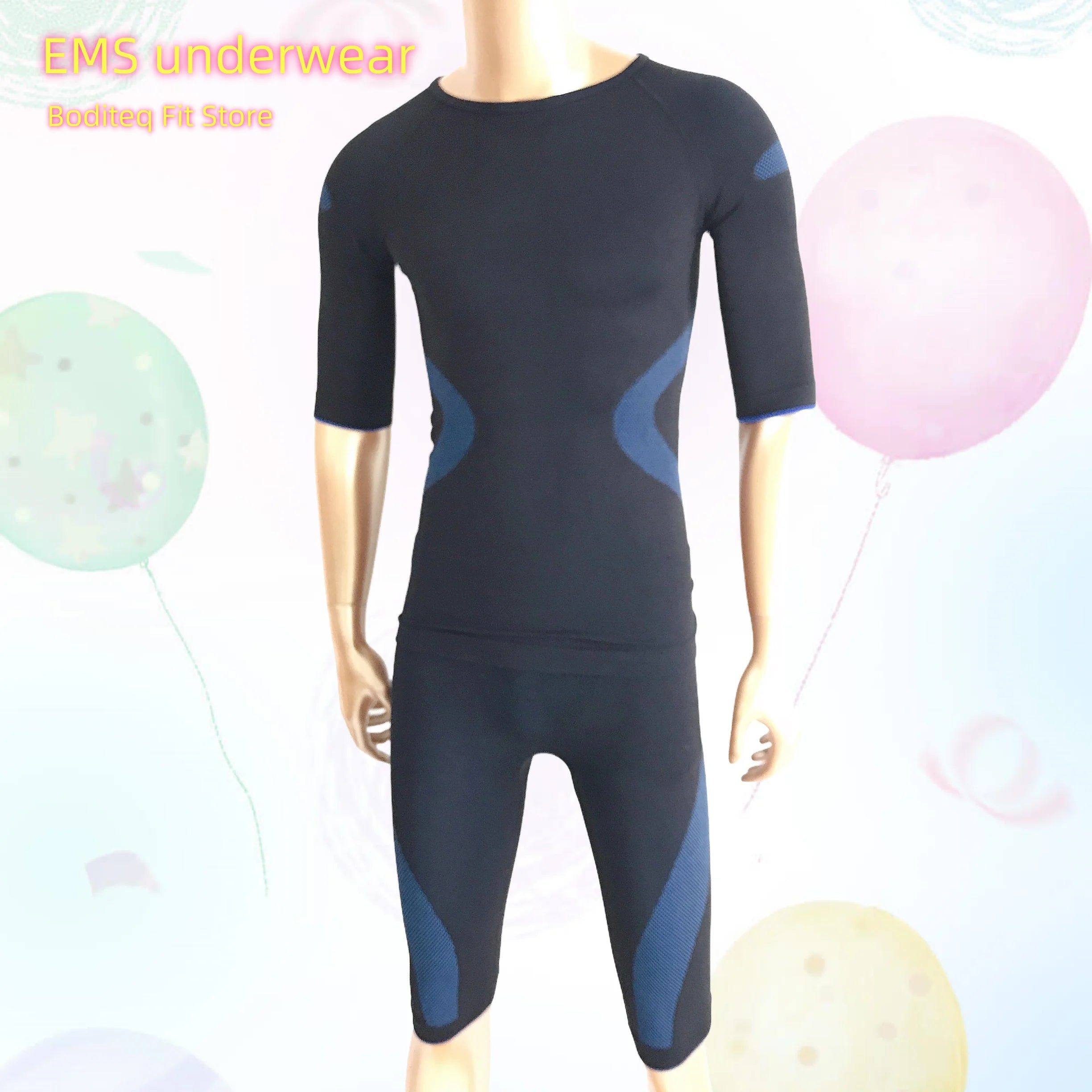 Xbody EMS Underwears Training EMS Outfits Base Layers Blue Ems Training Underwear Body Fitness Underwears