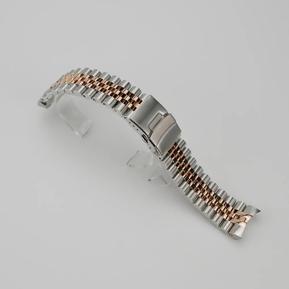 316L Stainless Steel  Coved Head  22mm Solid 5 Link SKX007 Watch Bracelet Band
