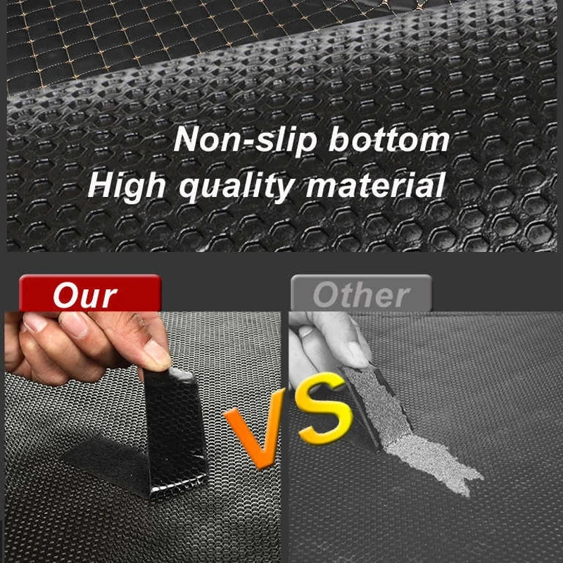 Car Floor Mats For Peugeot 206CC 206 CC T16 2000~2008 Leather Mat Carpets Rugs Protective Pad Set Interior Parts Car Accessories