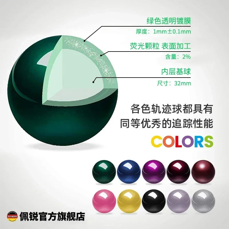 German Perixx303 Trackball 34mm SANWA 44/55mm Glossy High-precision 570ergo Drawing MouseBall Split Keyboard Trackball Accessory
