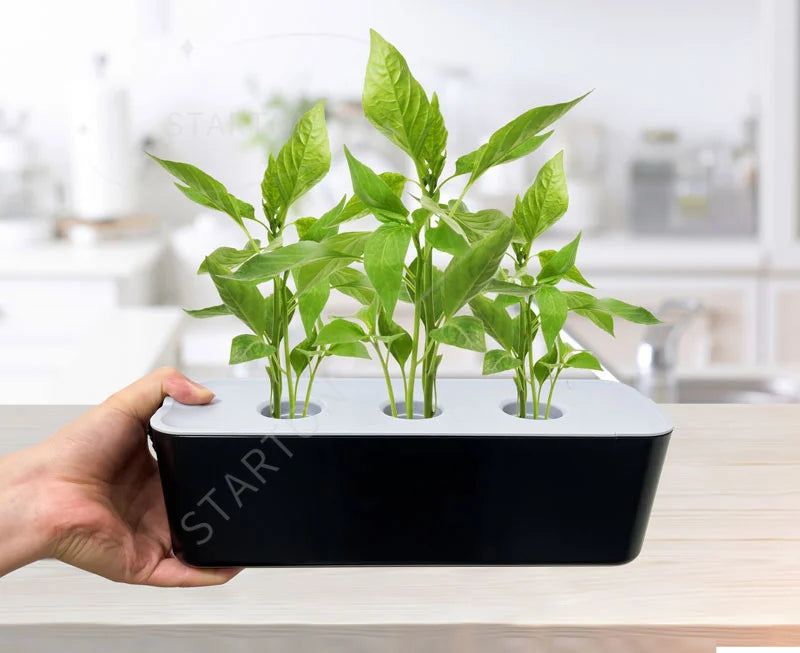 Garden Indoor Home Led Grow Light Smart Planter Pot Kits Herb Self Watering aero Pots Hydroponic Growing Systems