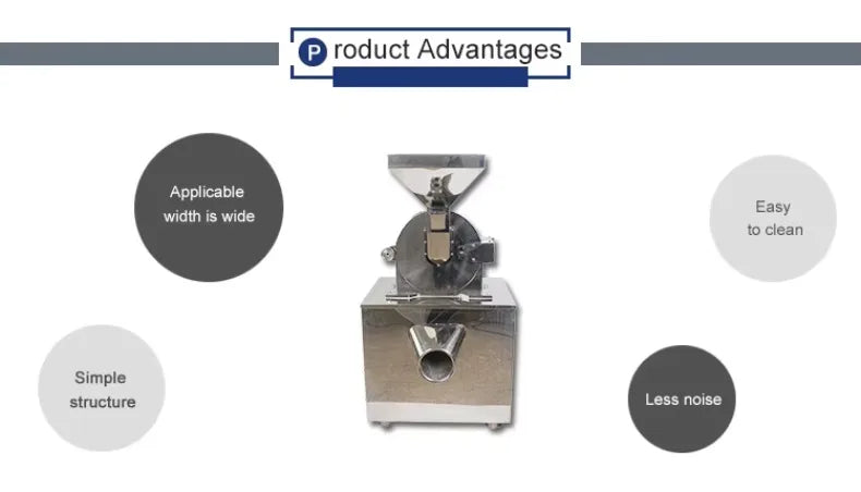 Food Grinding Equipment  Industrial  Nuts and Grains Meals Powder Pulverise Grinder Machine Corn and Teff Flour Milling Machine