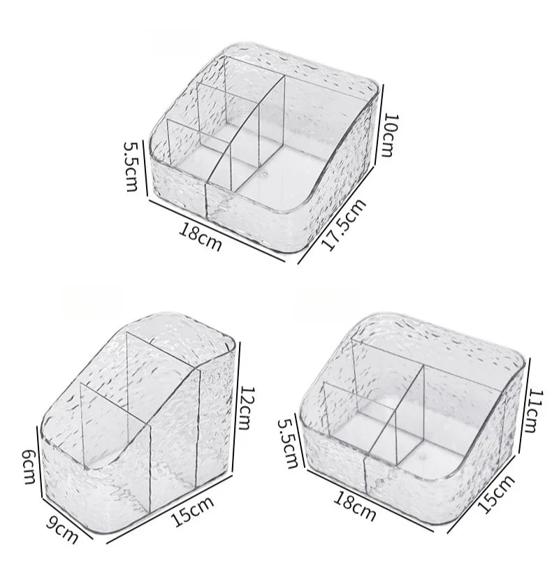 Makeup Storage Organizer Clear Skincare Organiser for Vanity Storage Box for Lipstick Cosmetic Organizer Perfume Holder Home