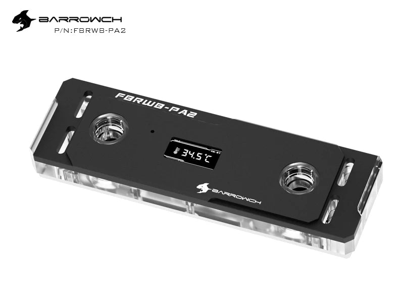 Barrowch DDR5/DDR4 Water cooler memory block memory water cooling block With TFT Digital Display 5v ARGB 3pin Lighting