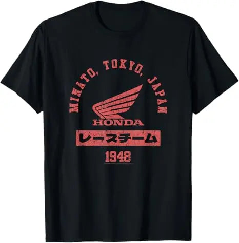 Honda Trendy Hot Items 2026 T Shirt Men Summer Cotton Tees Moto Racing Graphic T Vintage Tops Male Style Clothing Hot Sale