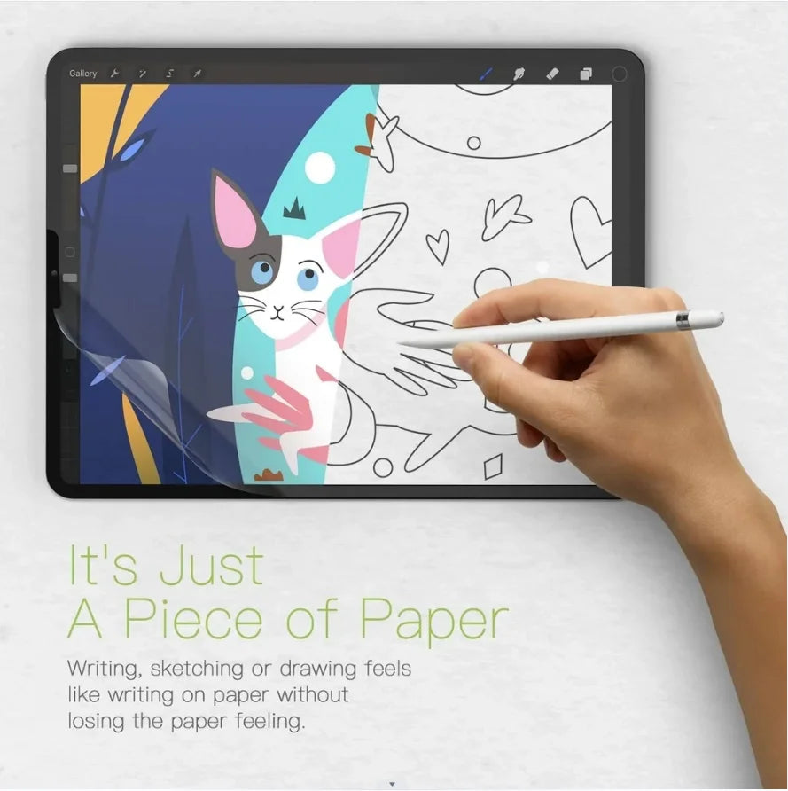 3Pcs Paper Feel Like Screen Protector for Samsung Galaxy Tab S7 S8 S9 Plus Ultra Samsung tab S6 Lite s7 s9 fe A8 A9 A7 No Glass