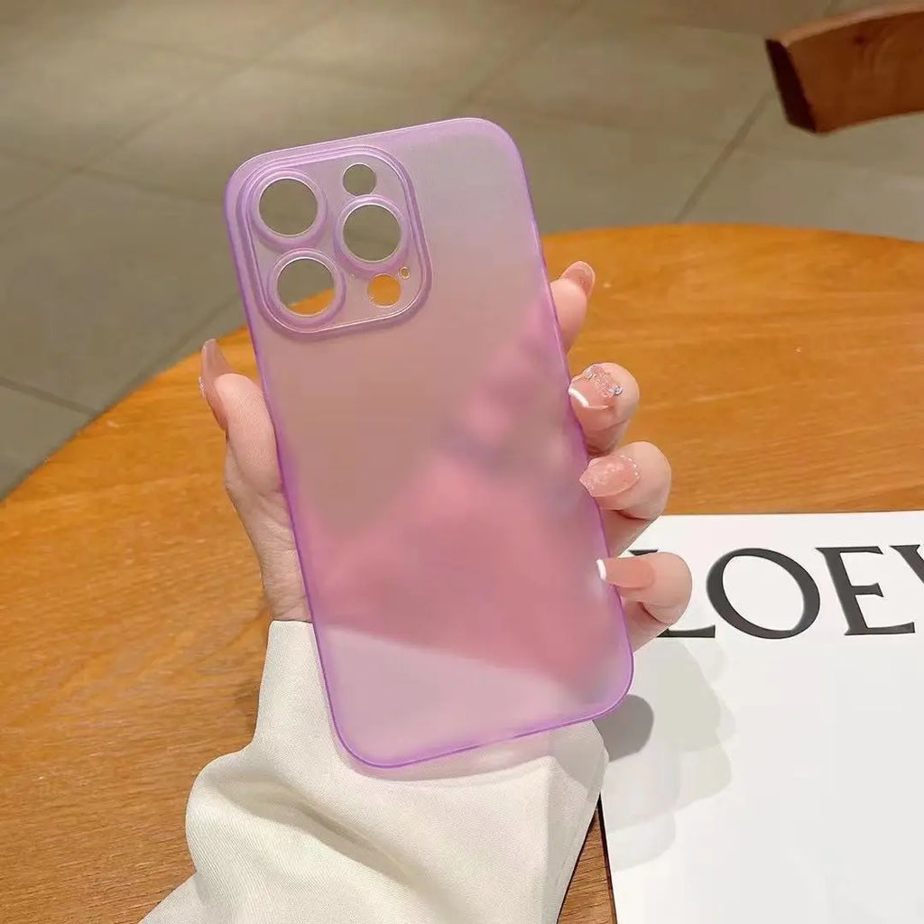 Ultra Thin Translucent Case For iphone 11 12 13 14 Pro Max 13 mini 6 6S 7 8 Plus XR X XS Max SE 2020 2022 Frosted Cover Cases