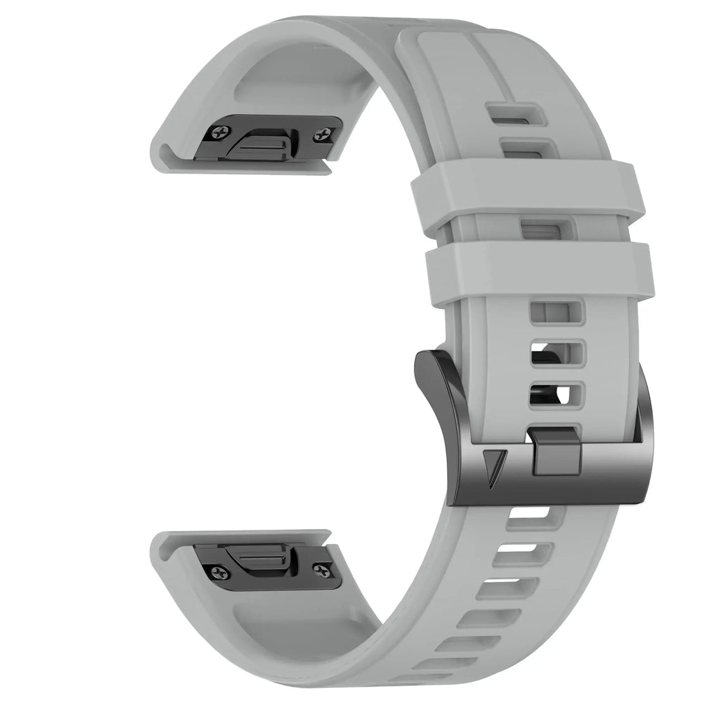 22mm 26mm Width Silicone Strap For Garmin For Garmin Forerunner 970 965 955 QuickFit Watch Band Fenix 8 7 7X Pro 6 6X 5 5X Plus