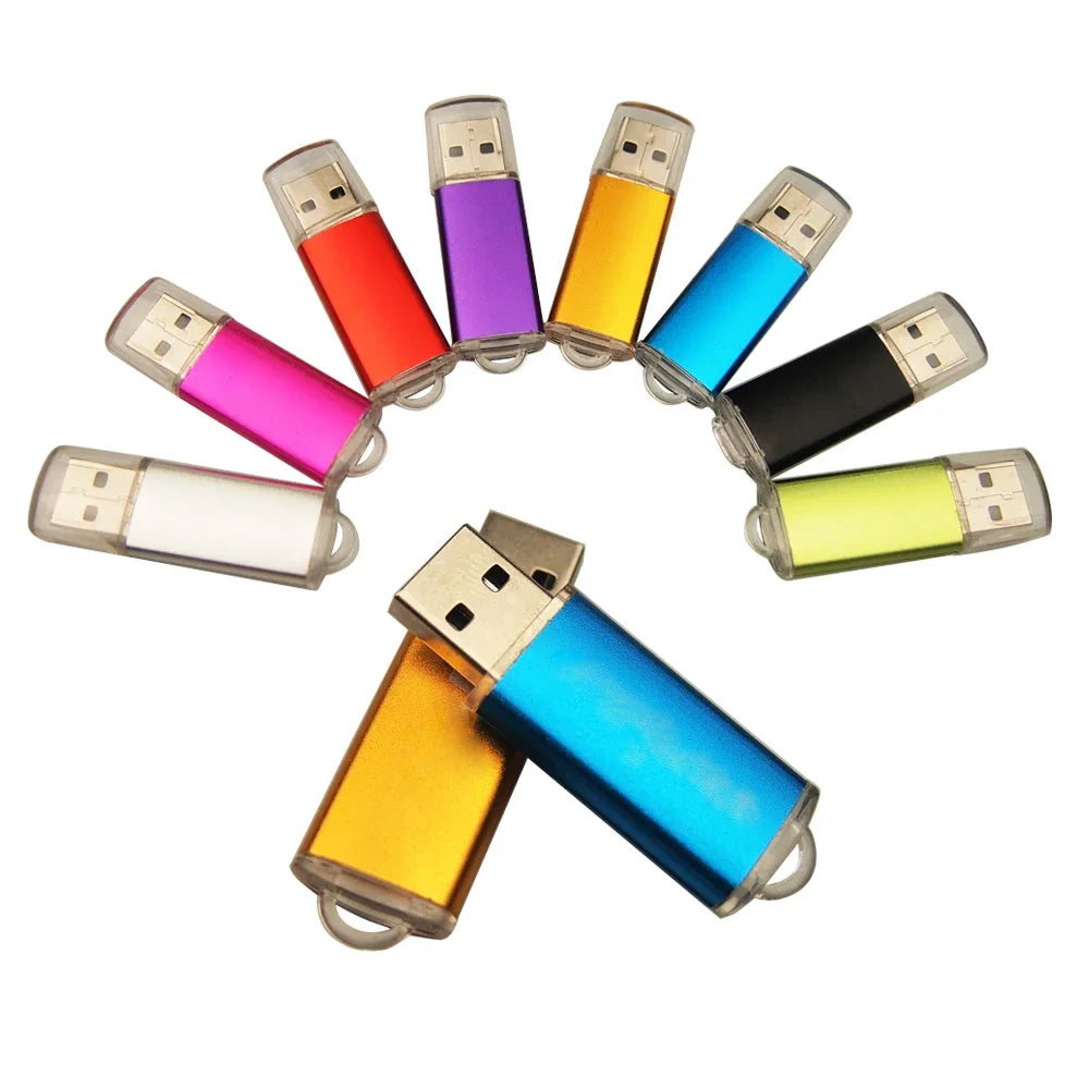 100PCS Custom Flash Drive Pen Drive 4GB 8GB 16GB 32GB 64GB High Speed Usb Stick 2. 0 Memoria Stick Memory Flash Drive Pendrive