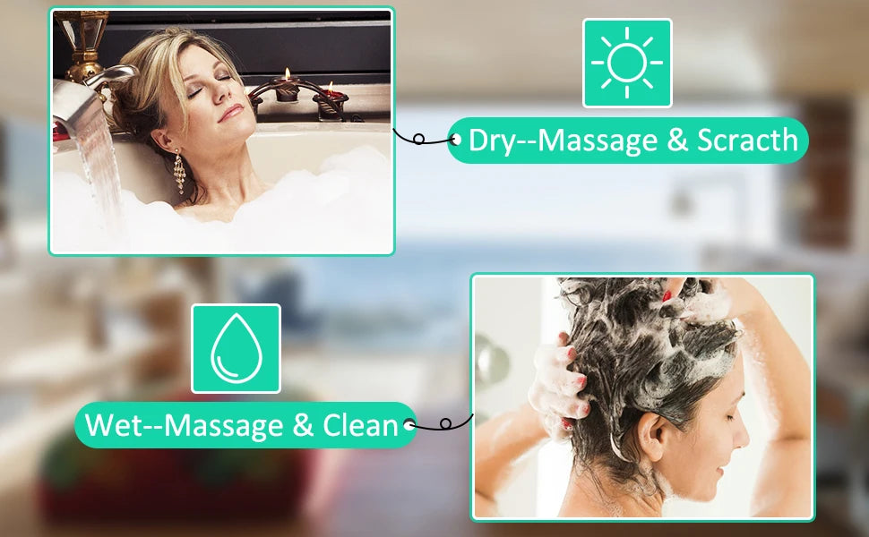 Electric Hair Scalp Massager Handheld Portable Head Scratcher Massager for Hair Growth,Deep Clean&Stress Relax,Gifts for Family