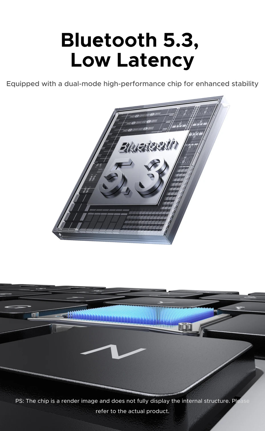 UGREEN Wireless Keyboard Bluetooth 5.3 & 2.4G Wireless Russian/EN 78 Keycaps For MacBook iPad PC Tablet