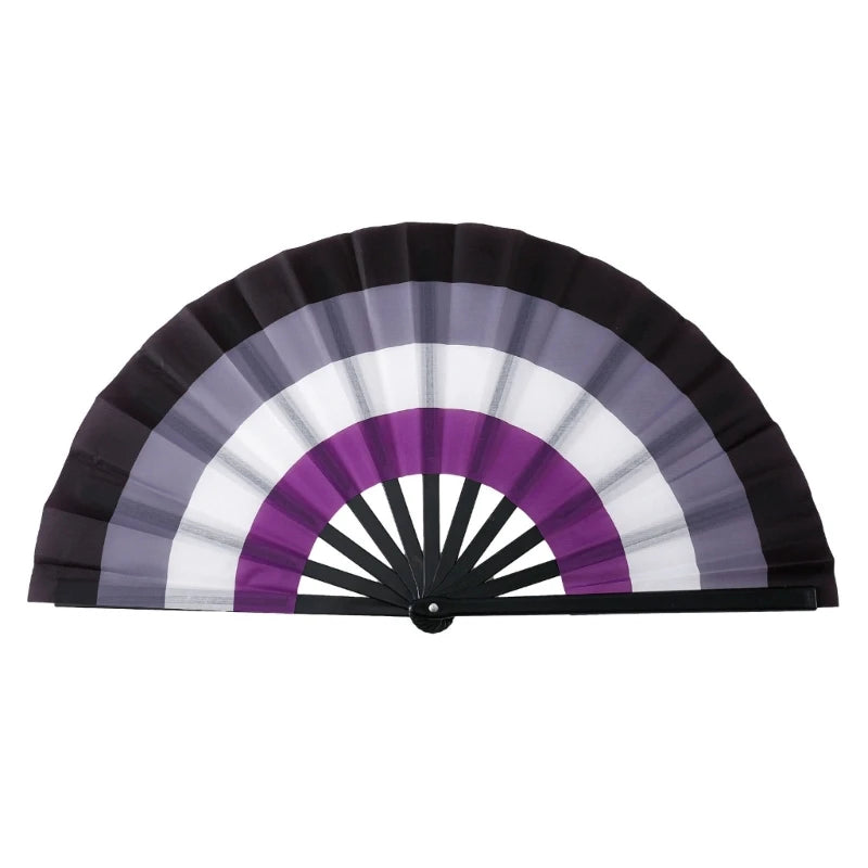 Rainbows Folding Fan Colourful Fan LGBTs Gay Pride Party Summer Cooling Fan Music Festival Women Men Props Lightweight