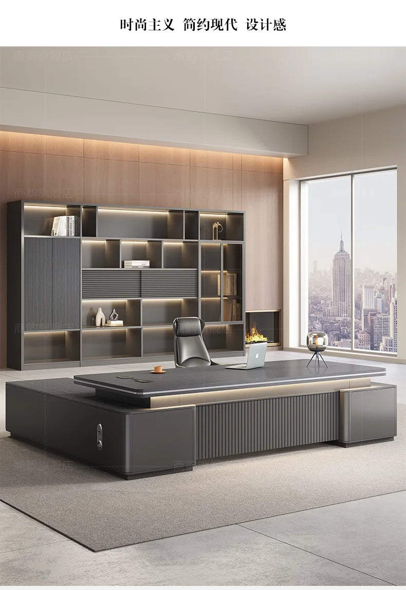 Designer Modern Computer Desk Luxury Office Table Organizer Ideal Gaming Space Office Enhancement Muebles Oficina Decoration