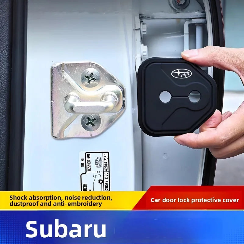 Anti-collision Car Door Lock Protection Cover For Subaru Impreza Forester Outback Legacy Crosstrek XV Leone WRX Solterra Levorg