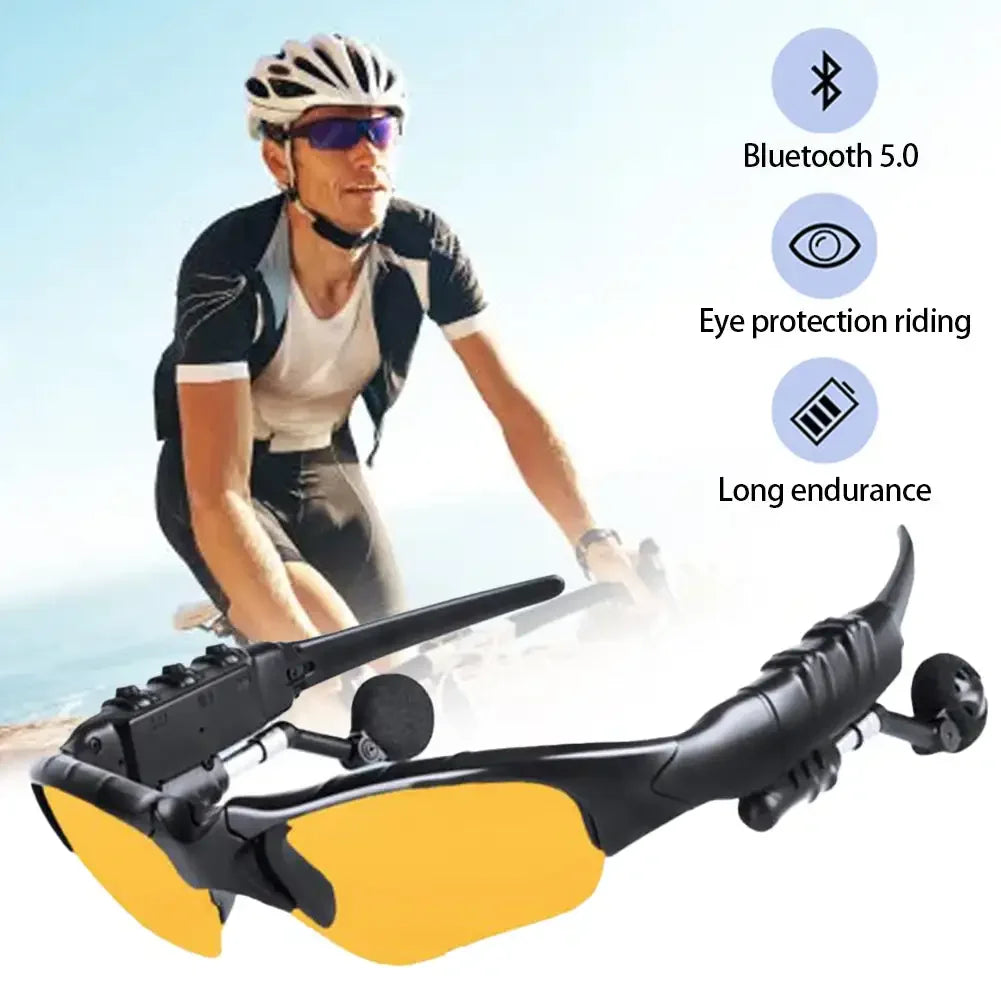 Wireless Bluetooth Sunglasses Wireless Headset Protection Polarized Sunglasses Sport Cycling Driving Glasses Music Earphone