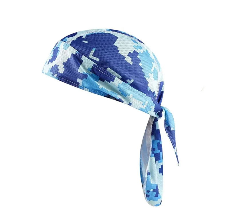 Quick Drying Cycling Cap Sunscreen Anti Sweat Headscarf Cap Men Women Bandanas Pirate Brimless Hat for MTB Running Outdoor Sport