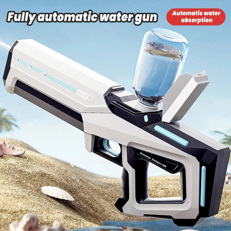 Summer Electric Water Gun for Adults & Kids High Pressure Garden Automatic Pulse Splashing Toy Viral IPX7 Water Blaster