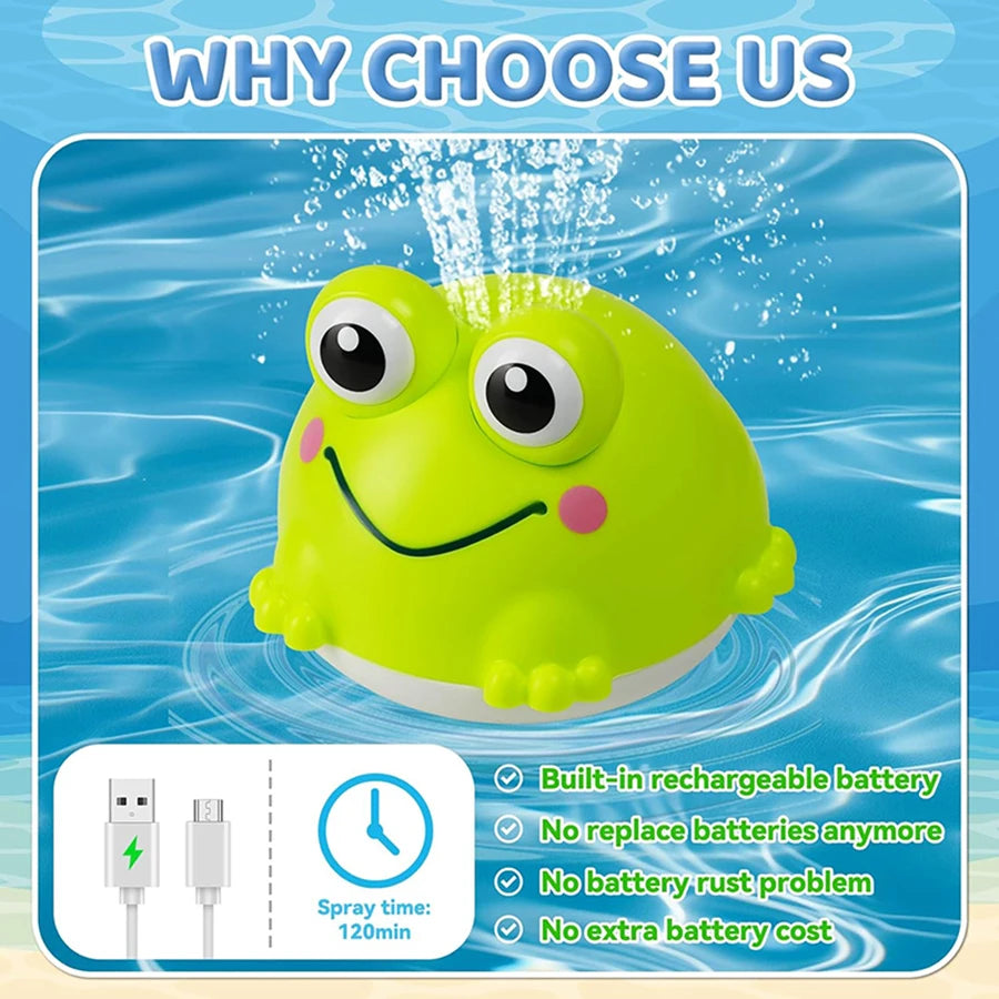 Baby Bath Toys Toddler Bath Toys for Kids Light Up Whale Bath Toys Sprinkler Pool Water Table Infant Toys Bathtub Fountain Toy