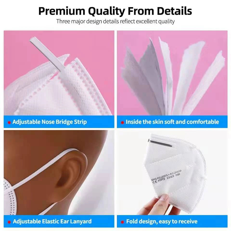 10-100Pcs 5Layer FFP2 Masks kn95 Face Mask KN95 Adult Filter Mascarillas Quirurgicas Homologadas Mascarillas Reusable FFP2 Mask