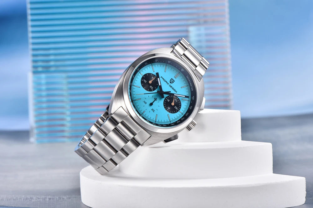 PAGANI DESIGN Mens Watches 2026 Top Luxury Quartz Watch For Men Multifunction Chronograph Wristwatch AR Sapphire Mirror Luminous