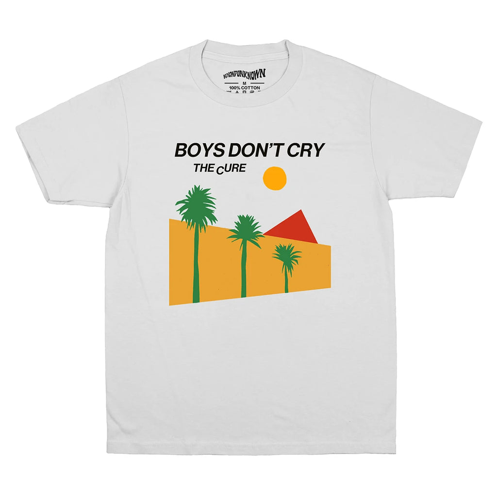 Boys Don't Cry The Cure T Shirt New Wave Post Punk Smiths Talking Heads Band Short Sleeves Men's Top Graphic Rock Printed Shirt
