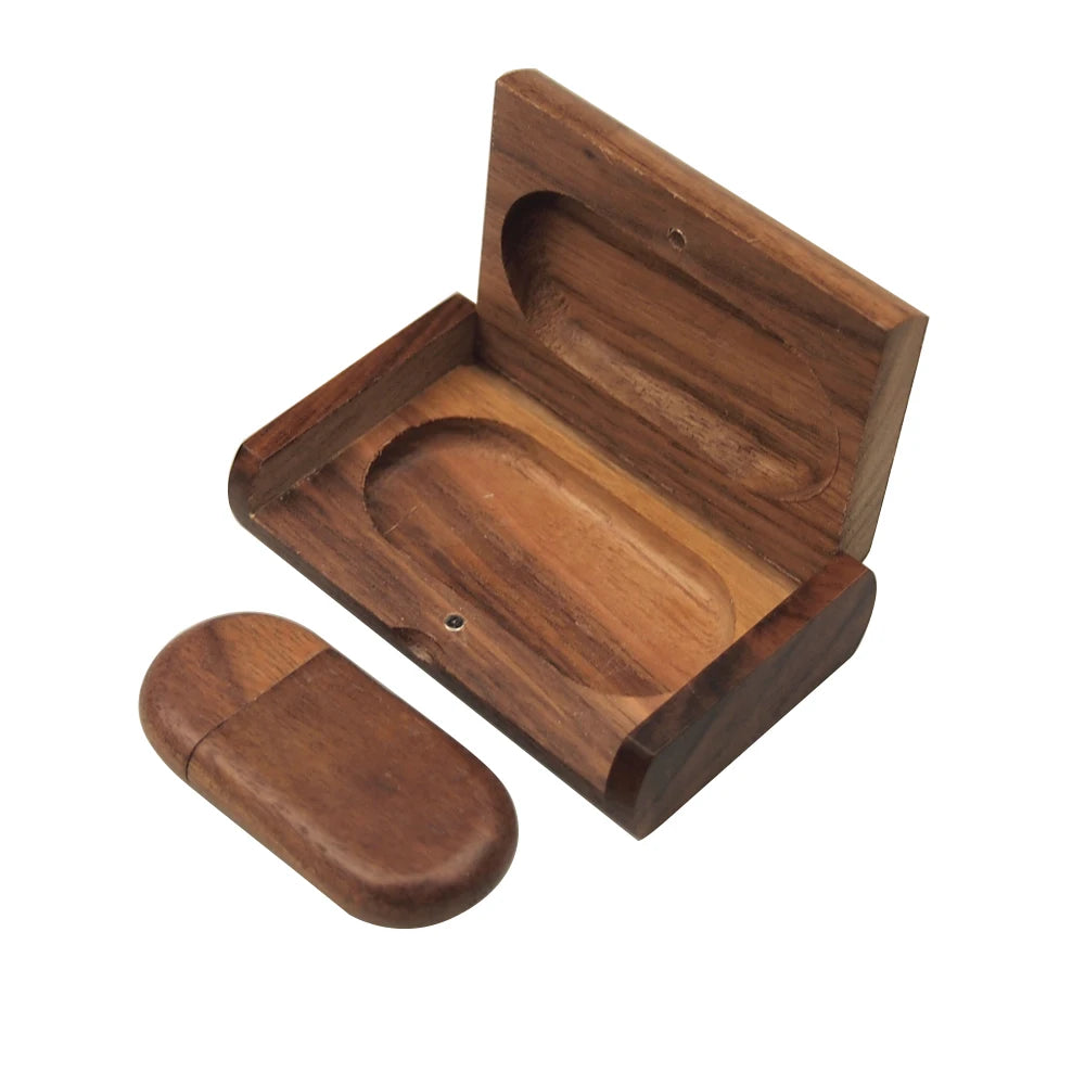 Wooden usb 2.0 with Box Usb Flash Drive Laser Engraving pen drive 4GB 8GB 16GB 32GB 64GB Pendrive for Photography wedding gifts