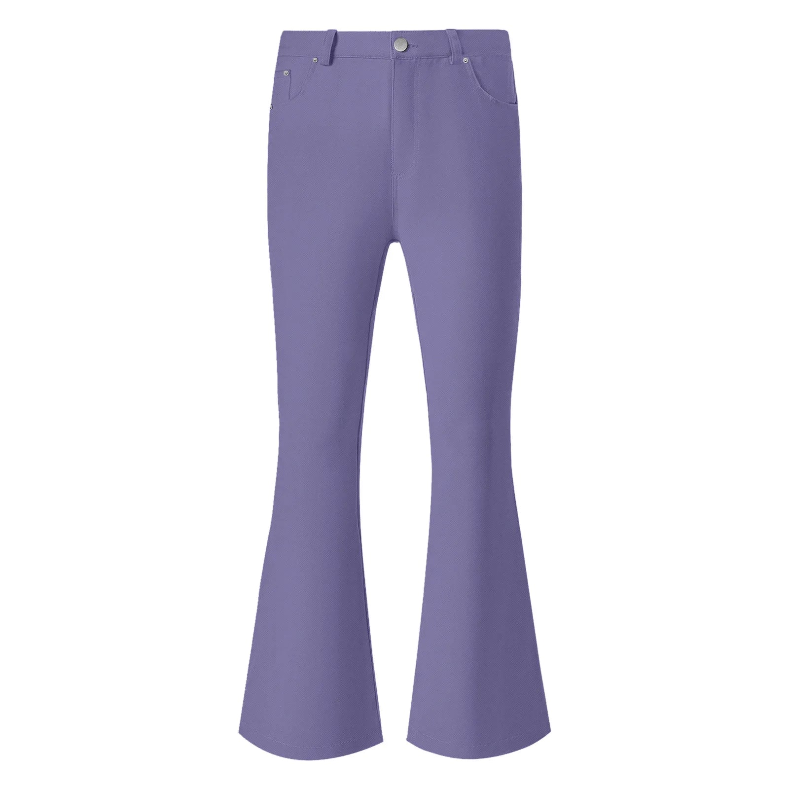 Men's fashion Retro Disco Flared Pants Loose Stretch Vintage Trousers Fit Flared Comfortable Retro Stretch Twill Men's Trousers