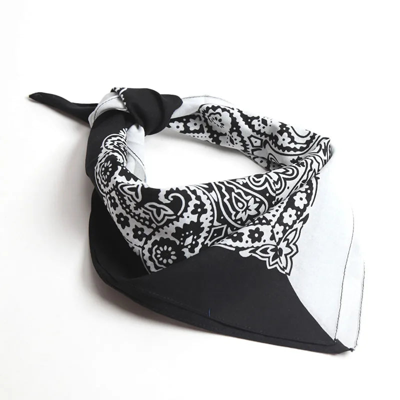 Hip Hop Kerchief Bohemian Print Bandana Paisley Pattern Headbands Outdoor Unisex Headband Wrist Wraps Face Mask Handkerchief