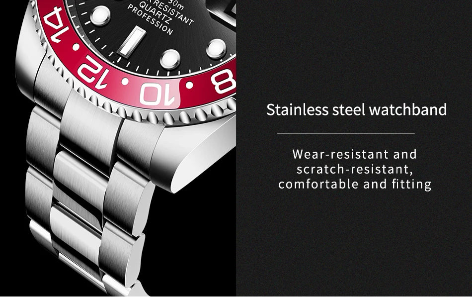 LIGE Top Brand Fashion Mens Watch Business Luxury Quartz Wristwatches Luminous Waterproof Steel Sports Watches Mens Gifts Reloj