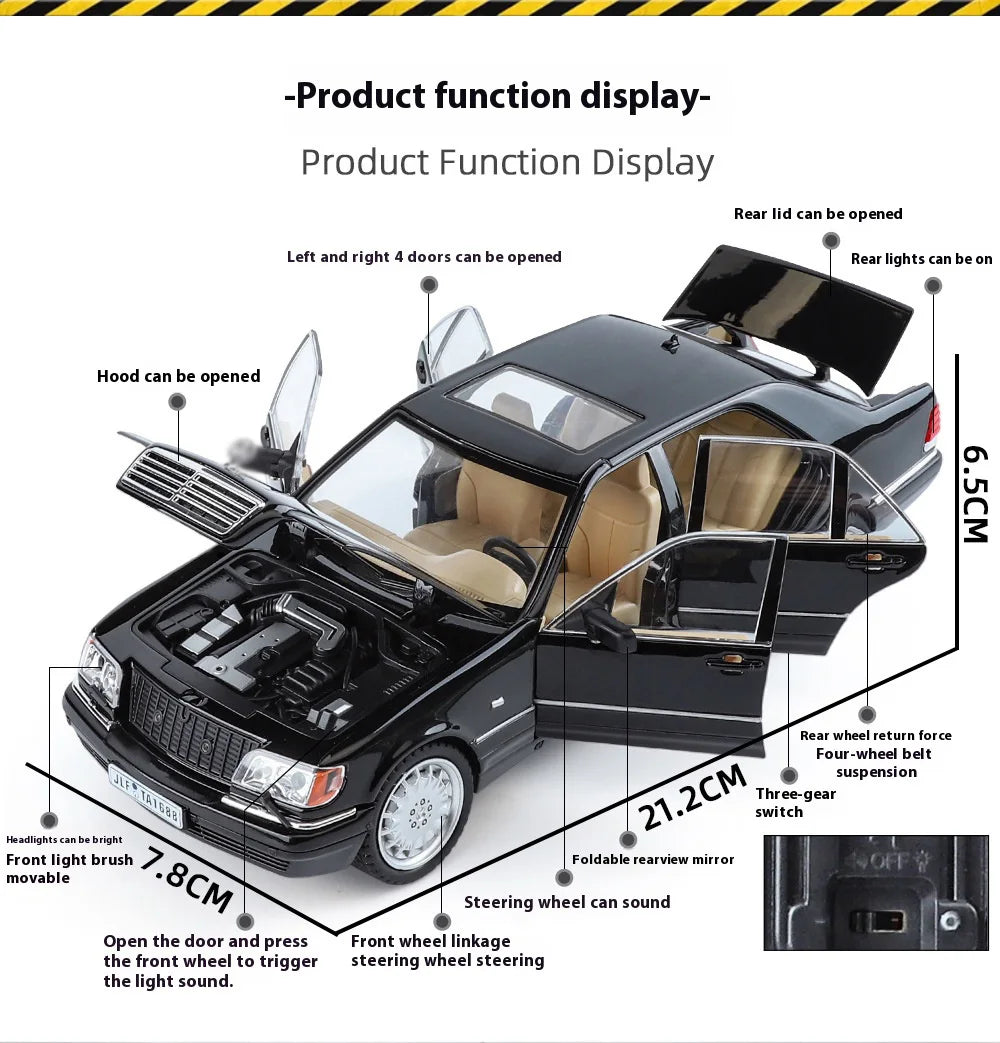 Alloy luxury business car model, unique decorations of the car center console, interesting car accessories, exquisite ornaments