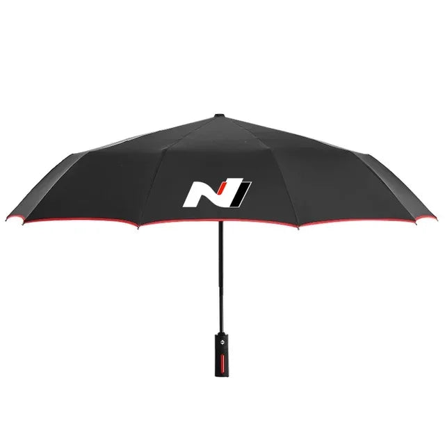 Car Automatic Folding Windproof Sunshade Umbrella For Hyundai N Line N Performance Grand Santafe Tucson Solaris Auto Accessories