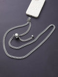 Gold Silver Iron Chain Aluminum chain Adjustable Length Diagonal Span Mobile Phone Pendant