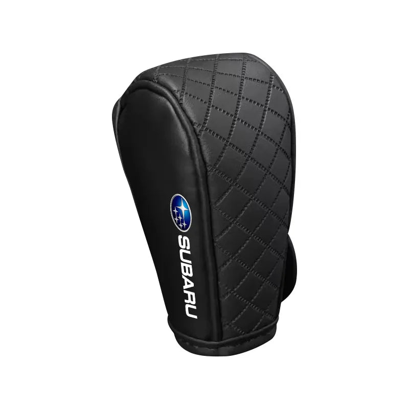 Car Shift Handle Cover Leather Shift Knob Decor Protective For Subaru Impreza Forester Outback Legacy Crosstrek XV Leone WRX BRZ