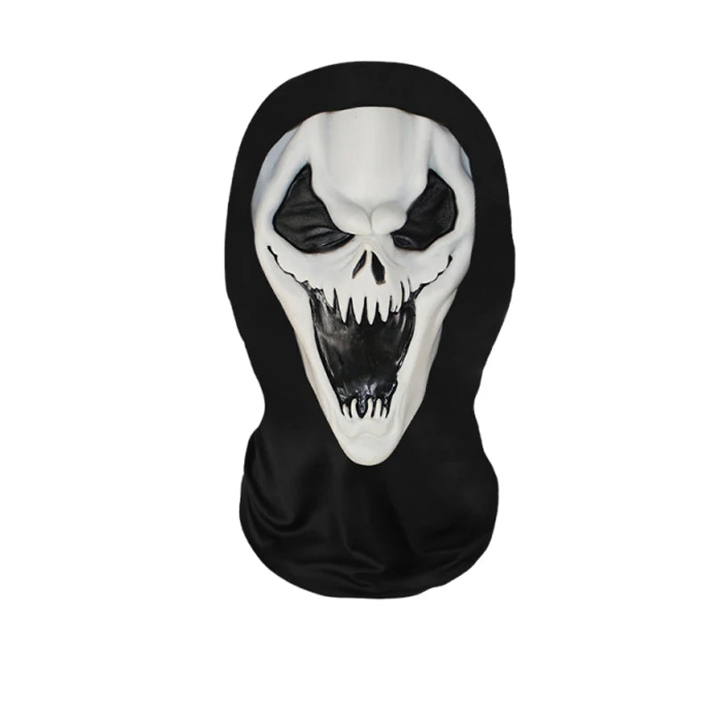 Halloween Horror Skull Face Masks 3D Printing Skull Pattern Elastic Mesh Full Face Mask Party Cosplay Props Balaclava