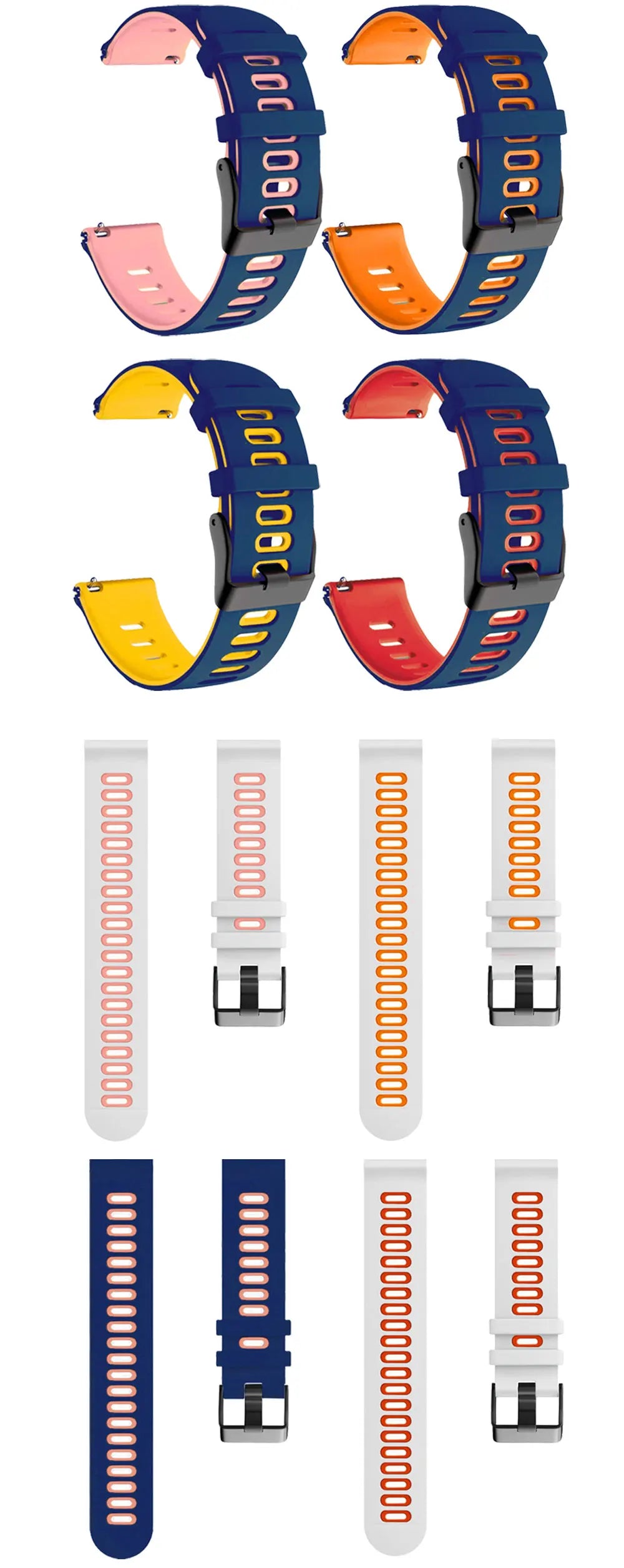 22mm Silicone Strap For Zeblaze Vibe 7 Pro Watch Strap Band Bracelet For Zeblaze Stratos 2 Stratos2 Replacement Watchband