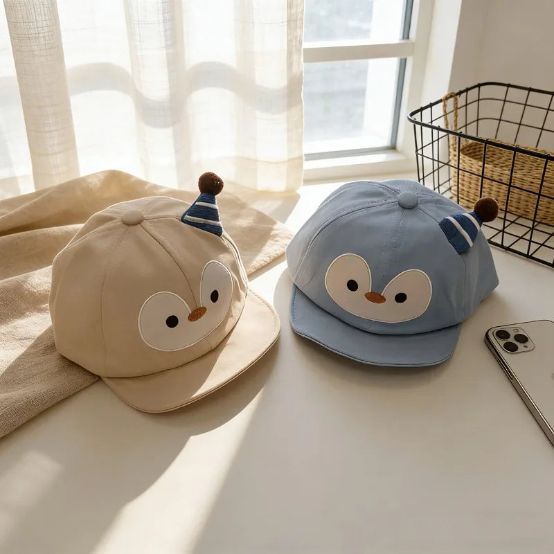 Baby Hat Spring Summer Sun Cap 48-50cm 6-24 Months Cute Duckbill Girls Boys Cap Toddler Infant Thin Sunscreen Baseball Kids Cap