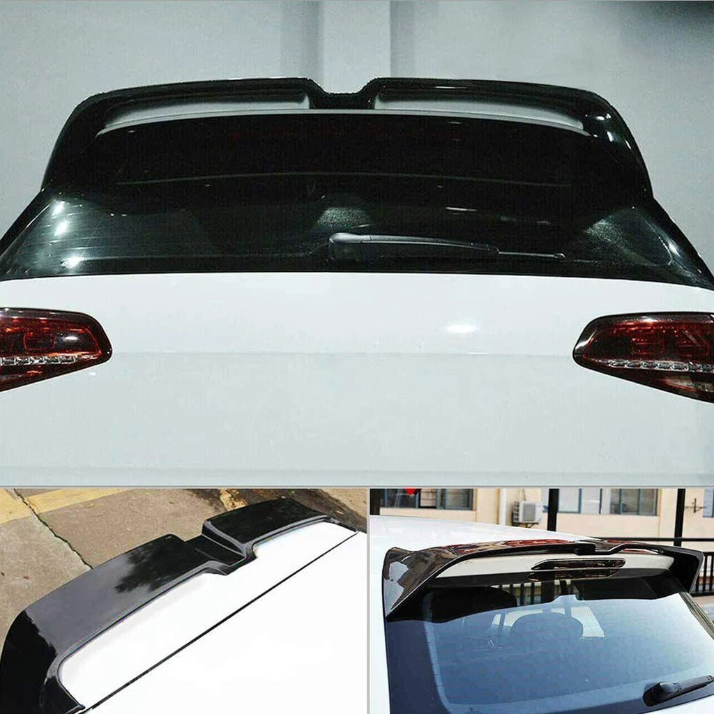 Replace For Volkswagen VW Golf MK7 MK7.5 Oettinger Style Rear Roof Spoiler Hood Gloss Black ABS Plastic Rear Wing Lip Trim Stick