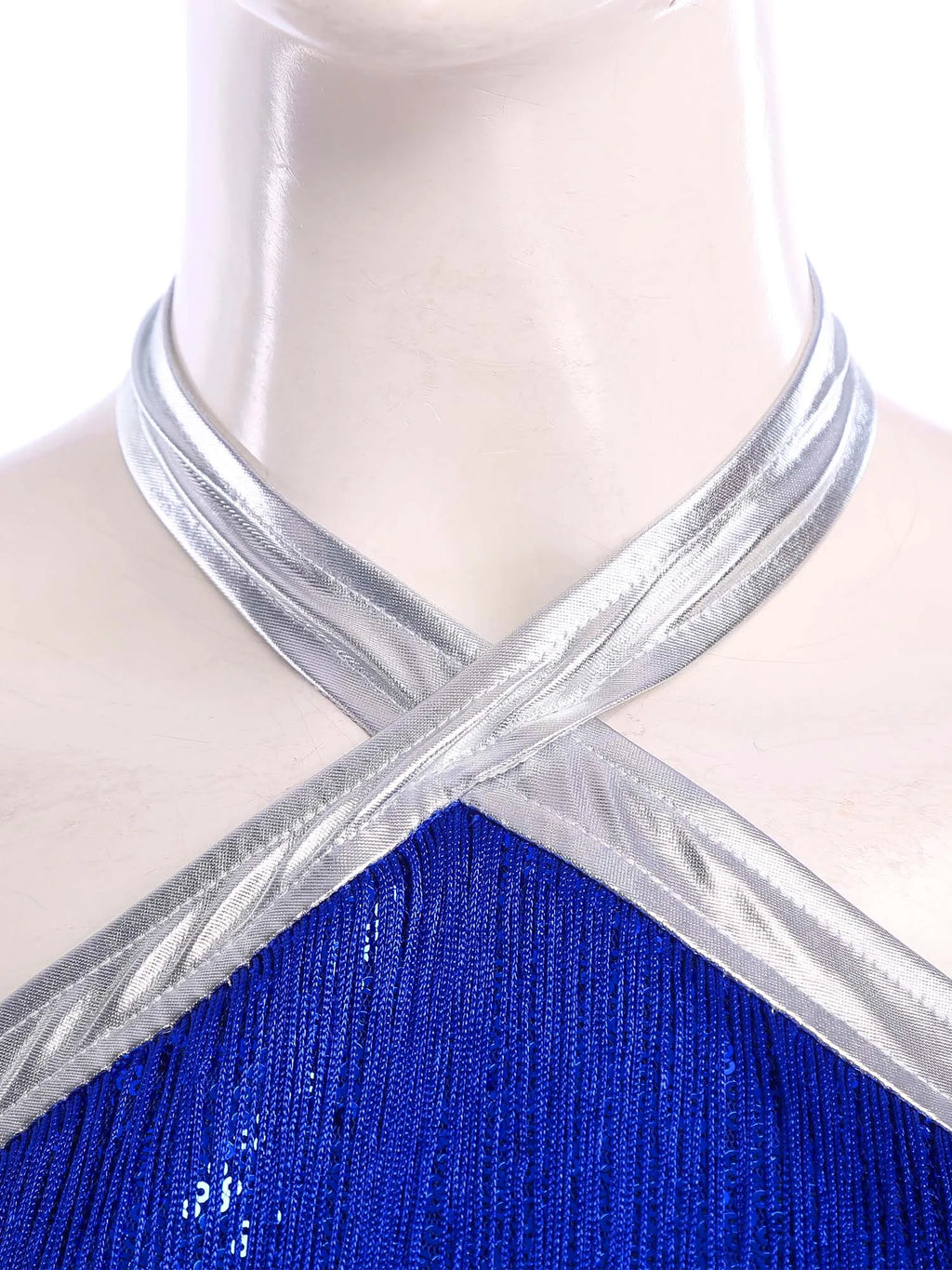 Womens 70s Disco Party Jumpsuit Halter Shiny Sequins Tassel Flared Pants Latin Jazz Dance Rompers Rave Festival Prom Clubwear