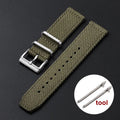 Genuine Linen Nylon Watch Strap 20mm 22mm for Omega Business Cotton Fabric Bracelet Breathable Woven Sports Strap for Men Women