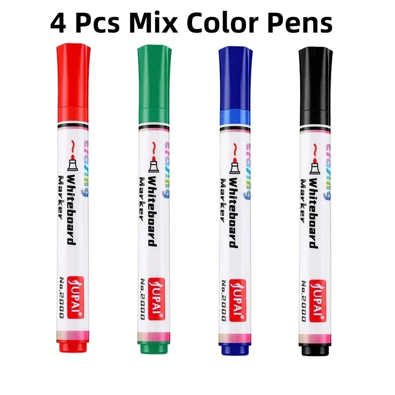 4Pcs/Set Erasable Magnetic Whiteboard Marker Pen Blackboard Marker Chalk Glass Ceramics Office School Art Marker Stationery